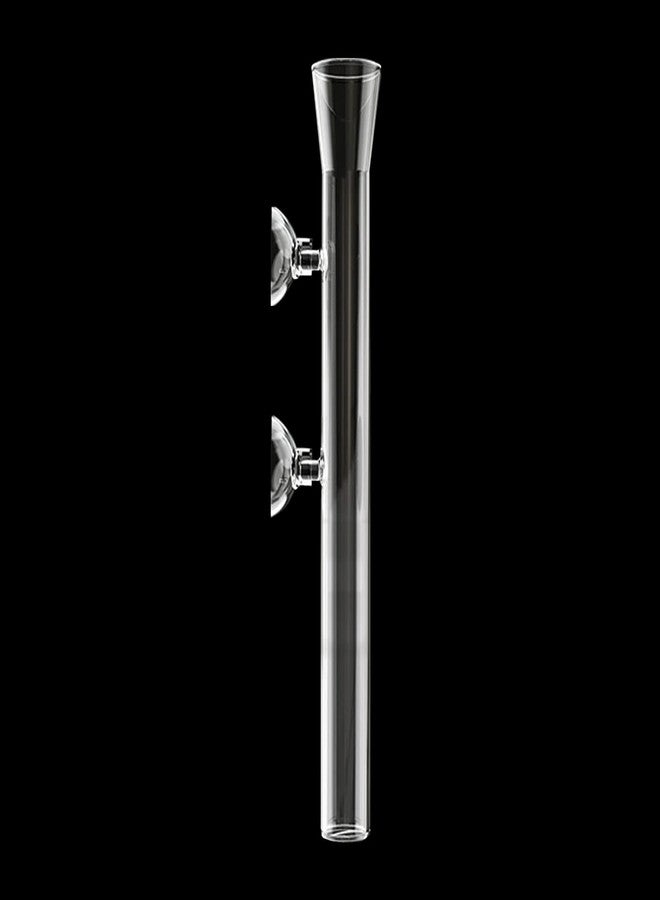 Bilindasly 200mm Glass Aquarium Shrimp Feeding Tube Aquarium Clear Fish Food Feeder Tube for Fish Tank with 2pcs Suction Cups - Image 1
